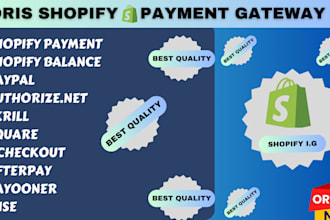 setup shopify payment, create integrate a verified payment gateway to your store