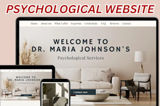 build mental health and therapy website, psychiatrists, psychology website