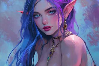 make  a dnd character art and dnd character art