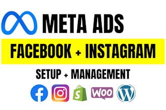 scale and set up ecommerce dropshipping store with facebook and instagram ads