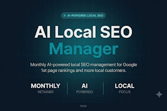 be your ai powered local seo manager for google 1st page rankings