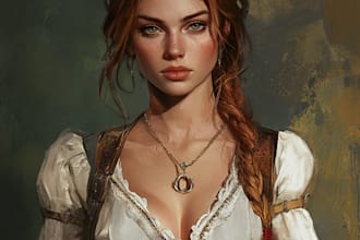 create a dnd character art and dnd character art