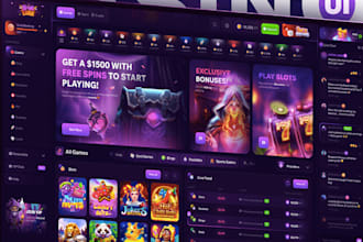 build online igaming website, slot, crash game, tournament app, bet app fantasy