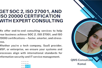 provide soc 1, soc 2 compliance readiness and audit suppor