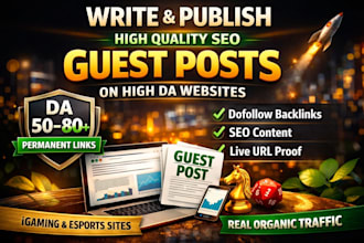 write and publish high quality seo guest post on high da website