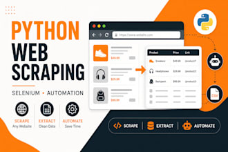 develop python web scraping bots and automation scripts