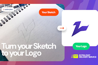 create a logo based on your sketch or idea