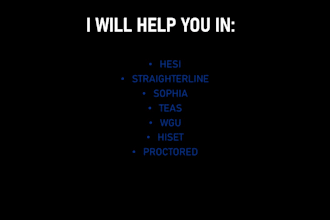 help you test prep and pass your sat lsat wgu hesi teas ati clep sophia
