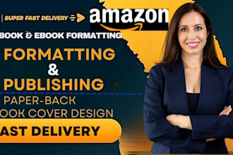format and publish your book for amazon kindle or paperback