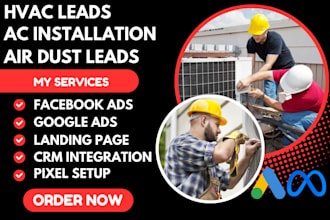 generate quality hvac leads ac installation leads air duct lead via facebook ads
