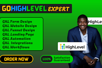 be your gohighlevel pro for dfy ghl automation workflow website funnel ghl forms