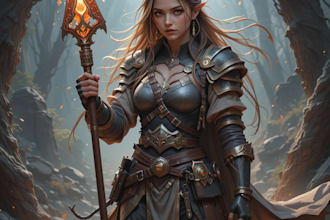 do dnd character art or fantasy character art commission