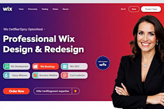 do wix website design or redesign, business website, carrd landing page