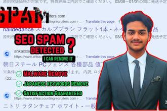 remove japanese SEO spam and fix security issues