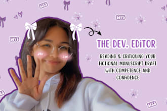 developmental edit your fictional manuscript draft