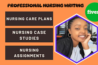 professionally write your nursing case study, care plan, soap notes, concept map