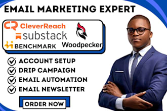 do cleverreach email marketing woodpecker benchmark beehiiv newsletter substack