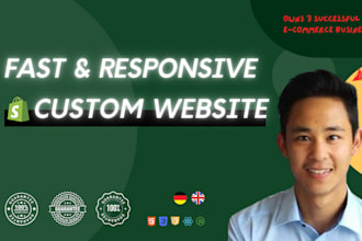 build a responsive and fast custom website