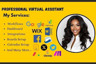 be your personal administrative executive virtual assistant social media manager