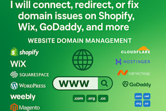 connect, redirect, or fix domain issues on shopify, wix, godaddy, and more