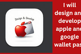 design and develop apple and google wallet pass, developer account