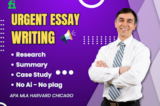 do essay writing summary, research writing, case study and report