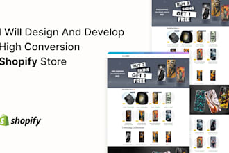design and develop professional high conversion shopify store
