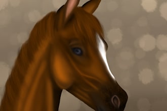 create a digital art of your horse on your desire