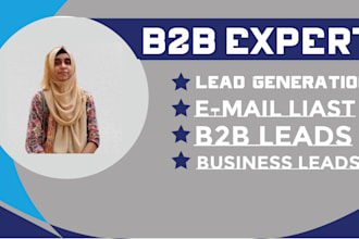 provide b2b lead generation, business lead, and email list leads