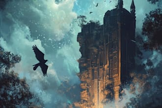 draw a unique book cover and ebook cover design