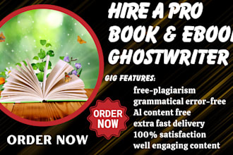 christian ebook ghostwriter book writer, self help nonfiction ghost book writer