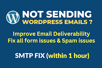 improve wordpress email deliverability, fix email not receiving issues and spam