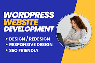 do responsive wordpress website development and business website design