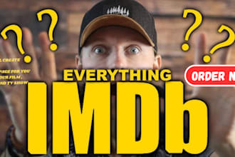 create and update imdb page for you, imdb film and TV show