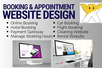 build spa realestate fitness reservation wix booking landing page website design