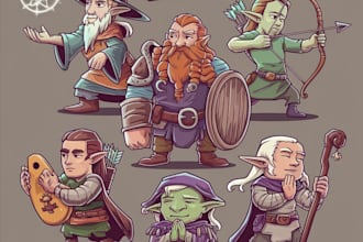 draw your dnd character, dnd party