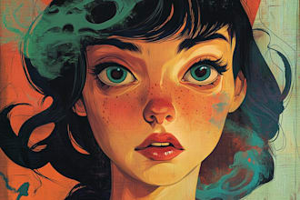 make a very professional comic book page illustration