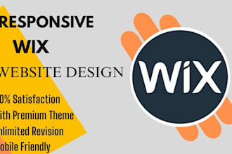 create custom wix website for your bussiness wix website development wix design