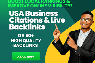 create high da USA business listing backlinks for local SEO