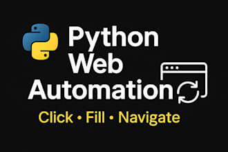 automate repetitive web task with a custom python bot