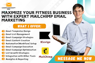 personal trainers fitness coaching mailchimp email workflows and campaign setup