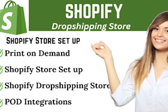build shopify website, store, dropshipping, shopify store