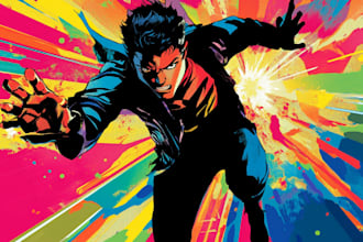 draw comic book and custom illustrations