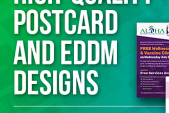 design a promotional postcard or direct mail eddm