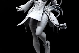 do custom 3d action figure diorama figure character statue stl file 3d printing