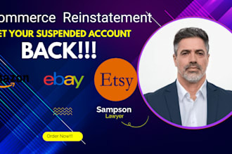 appeal your amazon, etsy, ebay and shopify account suspension