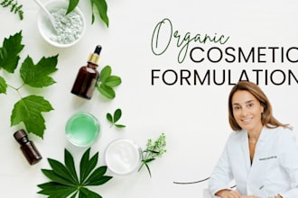 formulate organic cosmetic products, formula, beauty products and skincare
