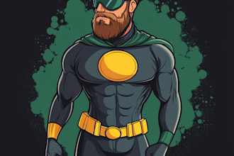 draw you as disney or comic superhero character
