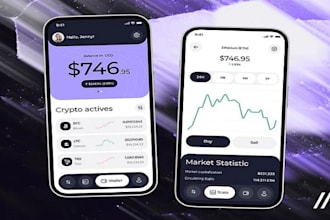 build wallet app, trading app, crypto exchange website, crypto app, fintech app