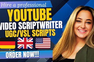 research write german youtube video or movie script as scriptwriter screenwriter